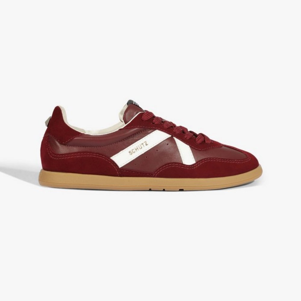 Tênis Schutz Garden Couro Cherry Wine – Maestà Scarpa