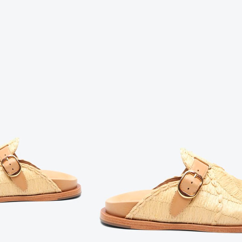 LOTTADESIGNロッタデザインLIAN-furill mule ミュール Mule Feminino July Couro Tira Fivela Palha Vicenza – Sofisticação