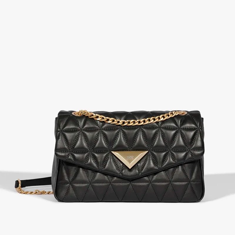 Bolsa Grande Tiracolo 944 Matelassê Preta