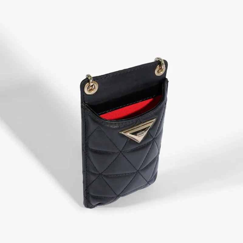 Porta Celular 944 Couro Preto – Elegância e Praticidade – Maestà