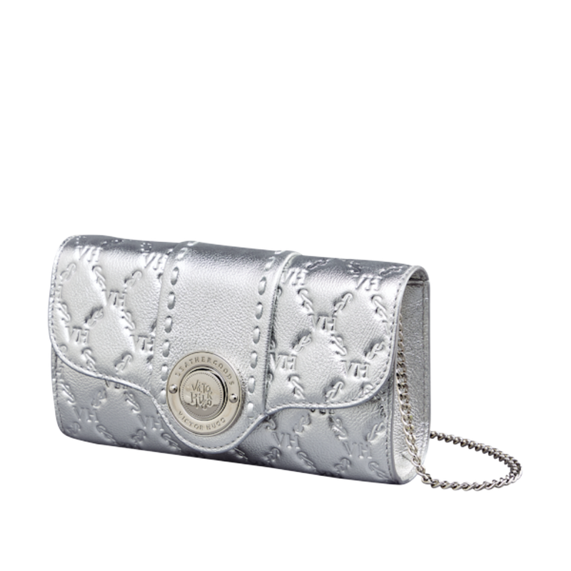 Bolsa Lock Clutch Elos VH Couro Níquel Paladium | Maestà Scarpa