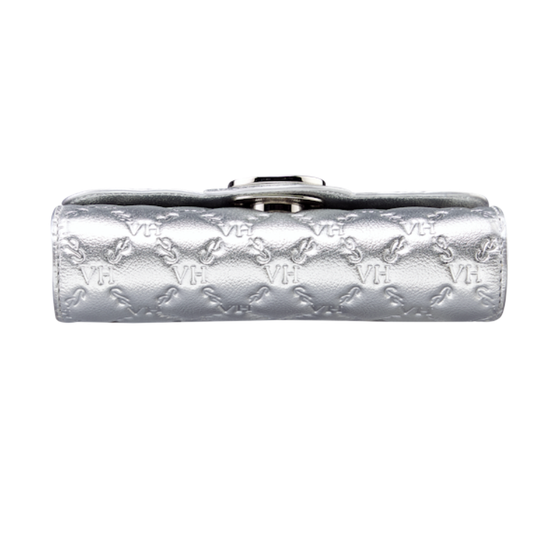 Bolsa Lock Clutch Elos VH Couro Níquel Paladium | Maestà Scarpa
