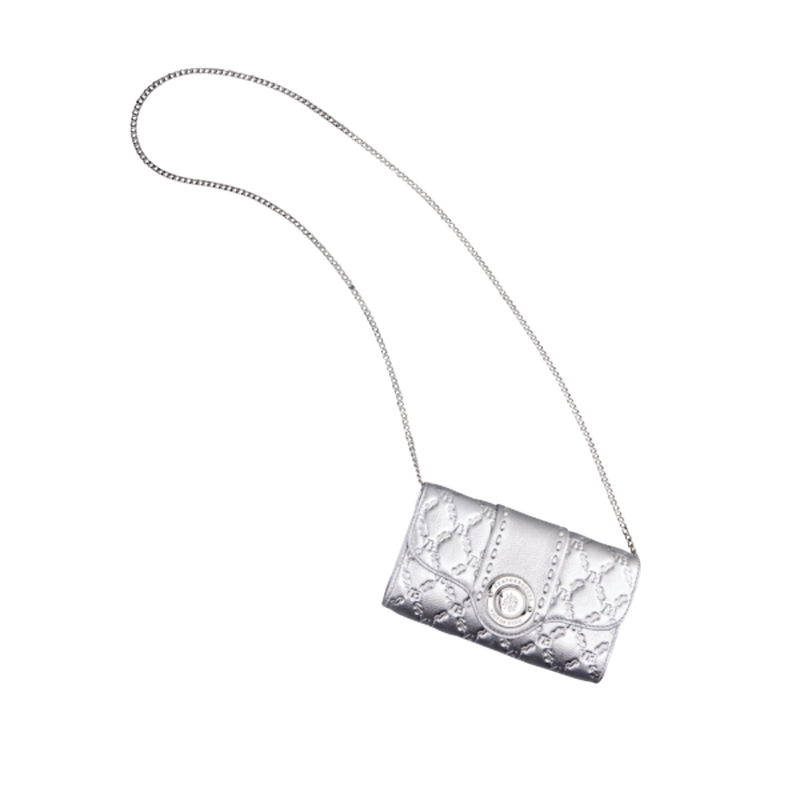 Bolsa Lock Clutch Elos VH Couro Níquel Paladium | Maestà Scarpa