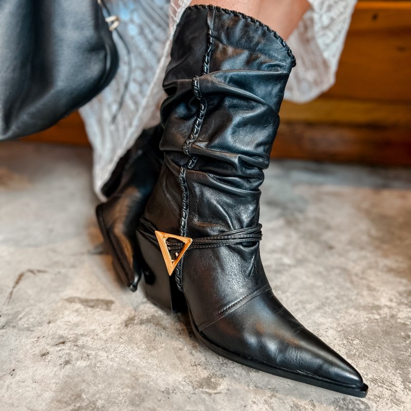 Bota Couro Preta – Maesta Scarpa