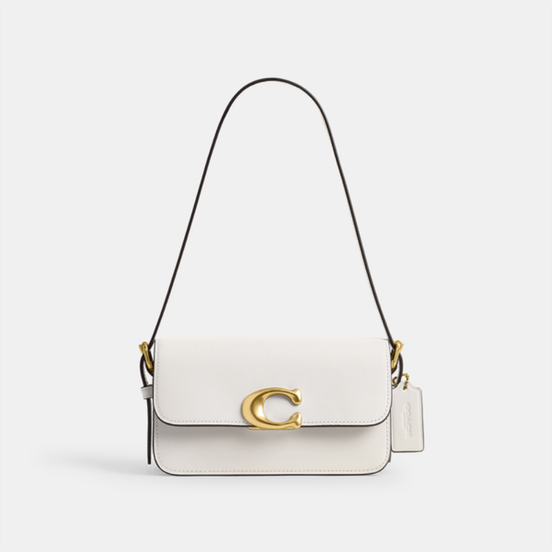 Bolsa Coach Zoe Shoulder Off-White – Minimalismo Sofisticado com