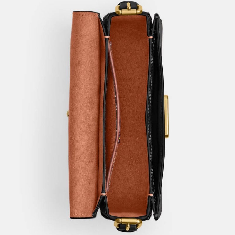 Bolsa Coach Zoe Shoulder Preta – Sofisticação Atemporal com Design