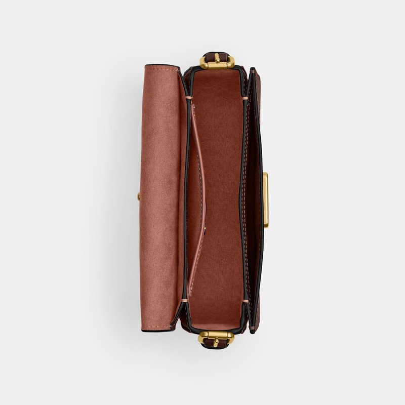 Bolsa Coach Zoe Shoulder Marrom – Elegância Clássica com Design