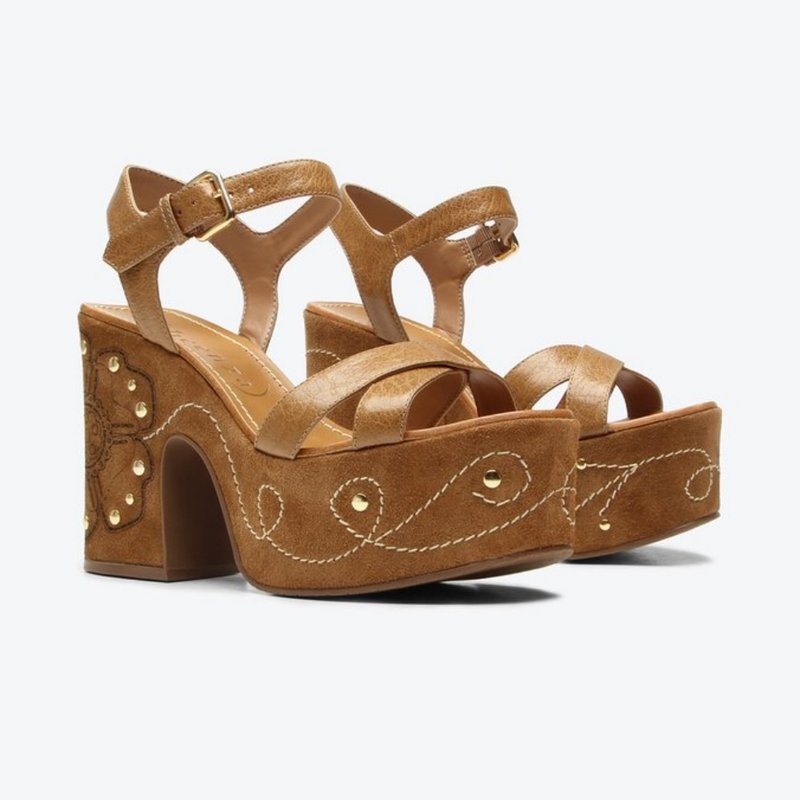 Sandália Vicenza Savannah Caramelo – Design Marcante com Elegância
