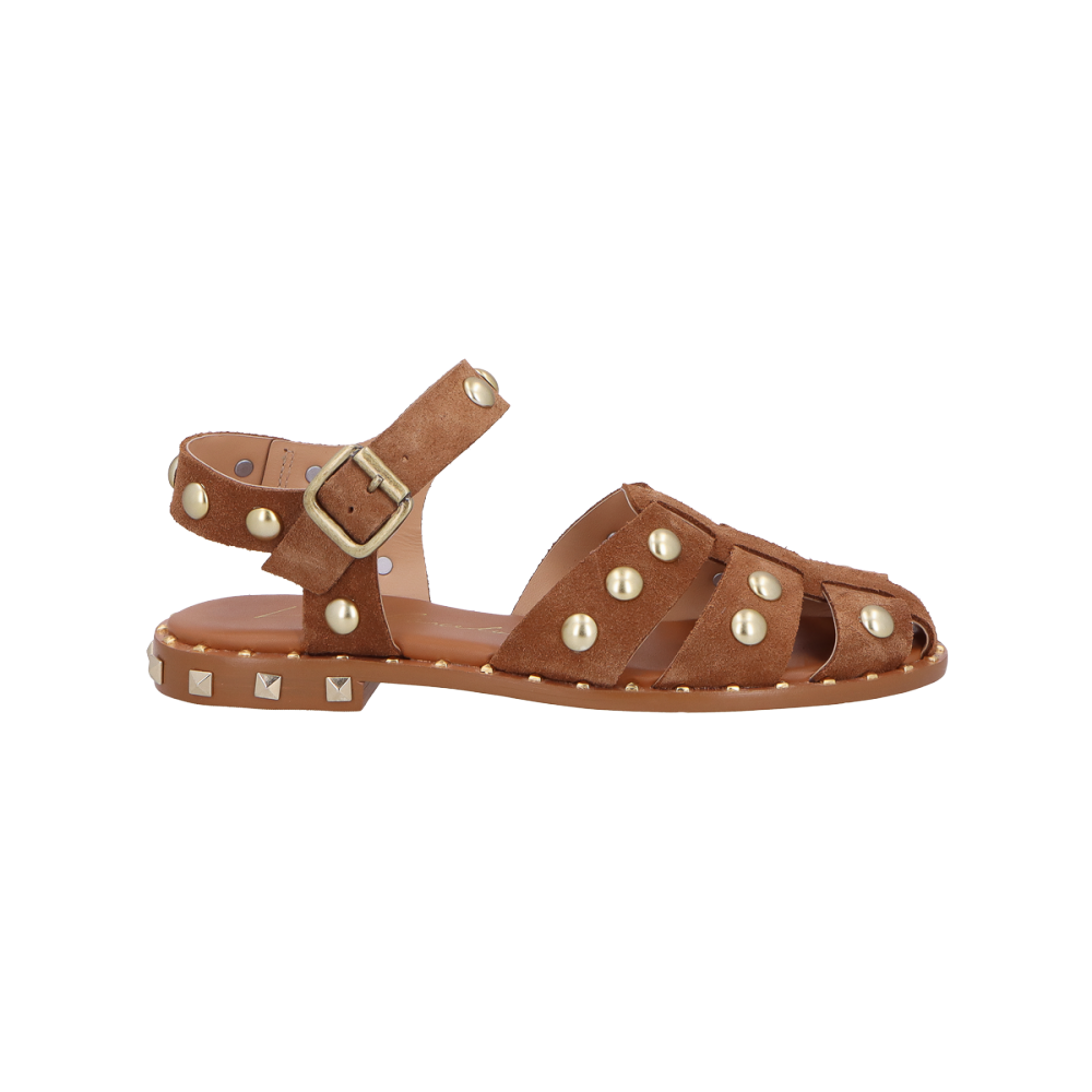 Sandália Pescadora Luiza Barcelos Camurça Caramelo – Estilo