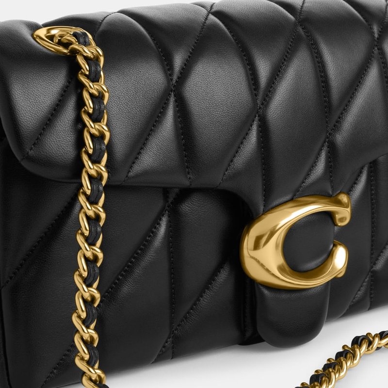 Bolsa Coach Tabby Shoulder Bag 26 Quilting Preta com Detalhes