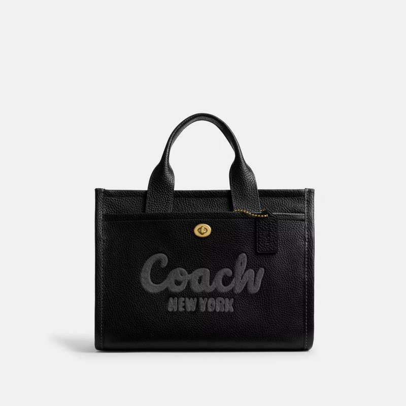 美品 2207 Vintage Coach Totebag Black Bolsa Coach Cargo Tote Preto – Elegância e Versatilidade