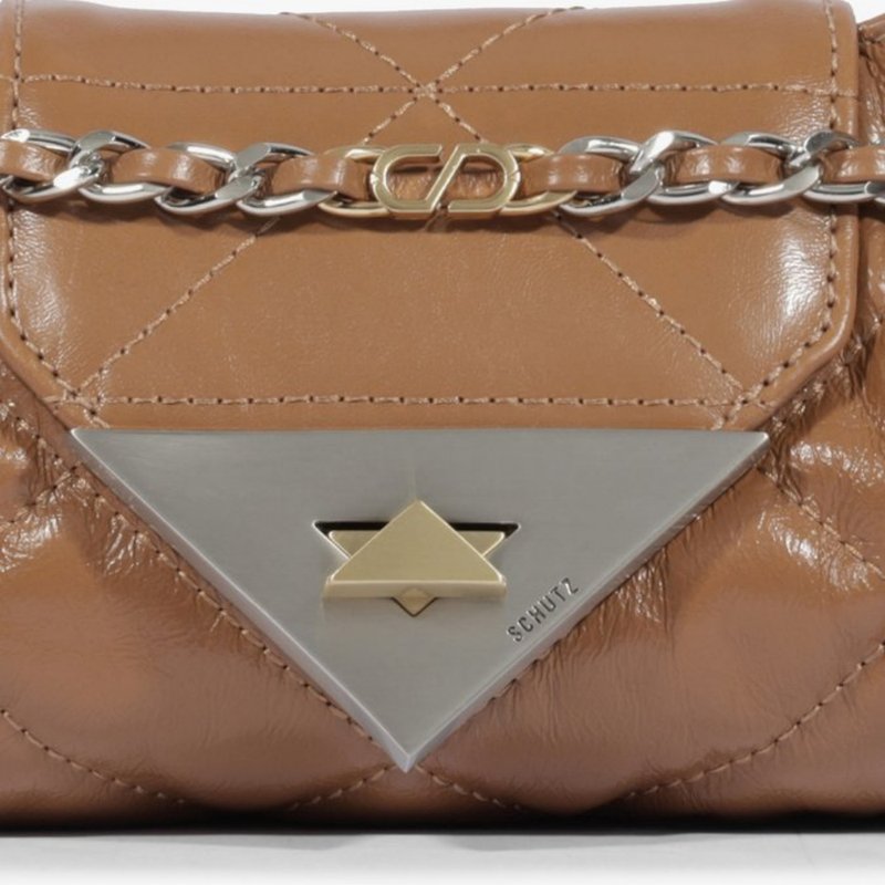 Bolsa Schutz Pequena S95 Shine Crinkle Couro – Moderna e Sofisticada