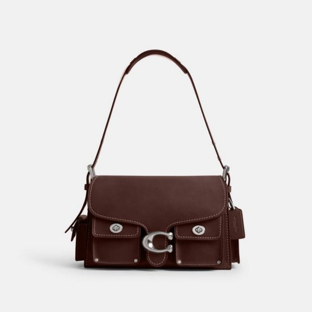 Bolsa Coach Cargo Turnlock Soft Tabby Marrom Escuro – Estilo e