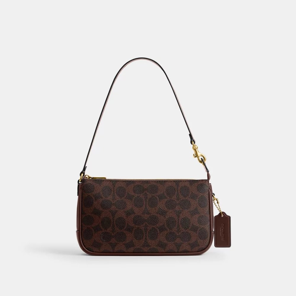 Bolsa Coach Coated Canvas Signature Plaza 22 Marrom | Elegância e