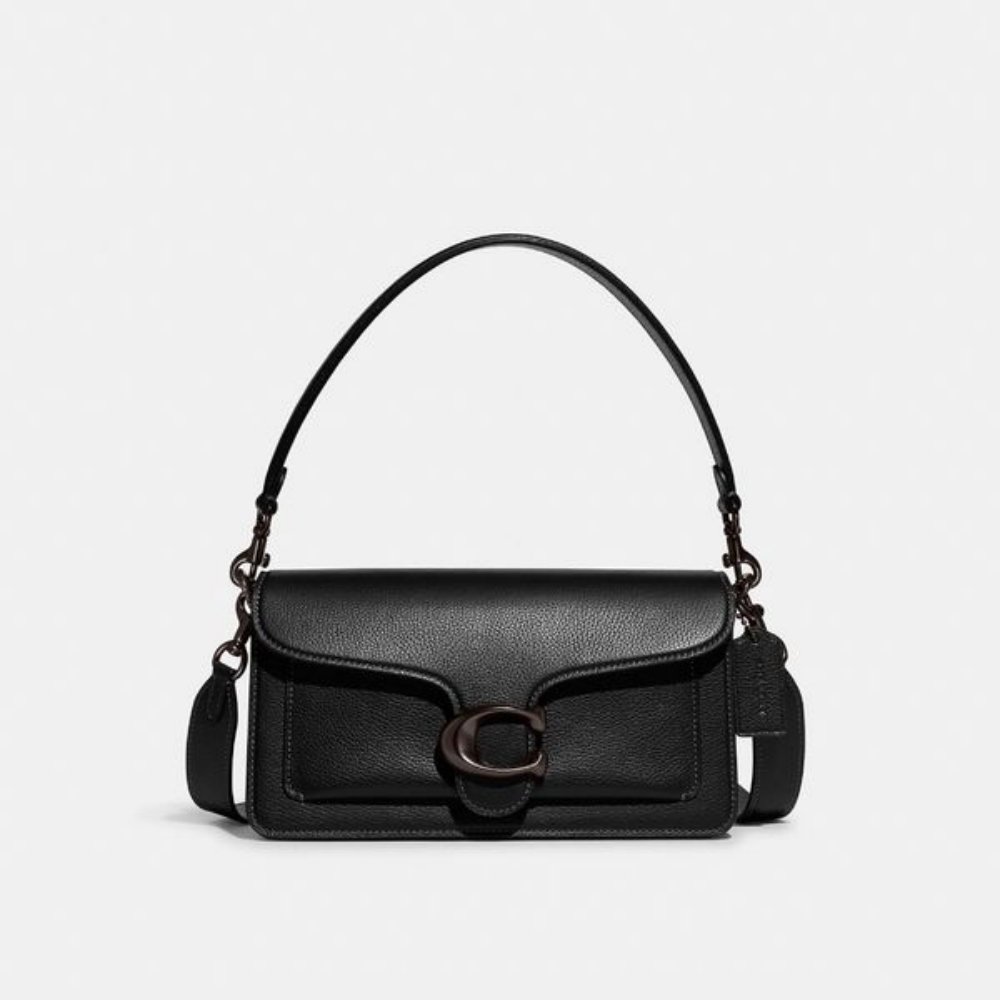 Bolsa Coach Tabby Shoulder 26 Preta | Elegância Clássica e
