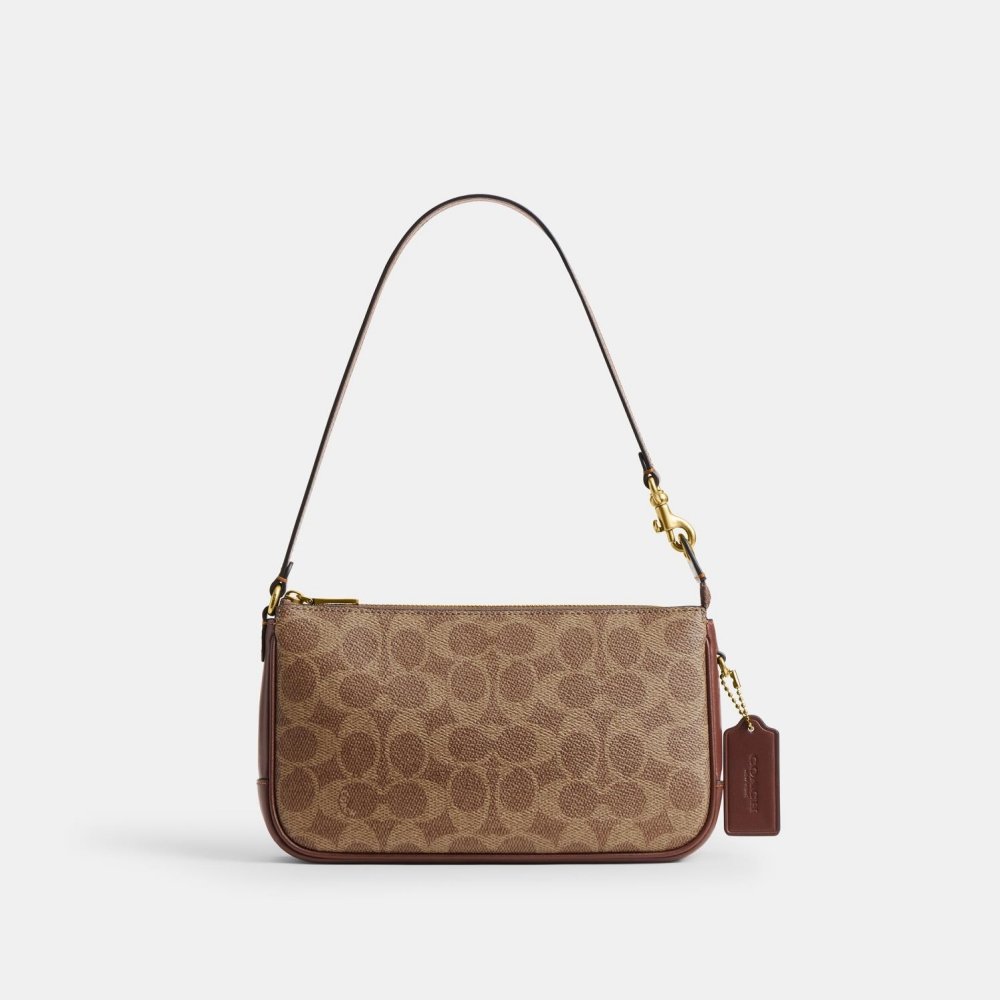 Bolsa Coach Coated Canvas Signature Plaza 22 Marrom | Elegância e