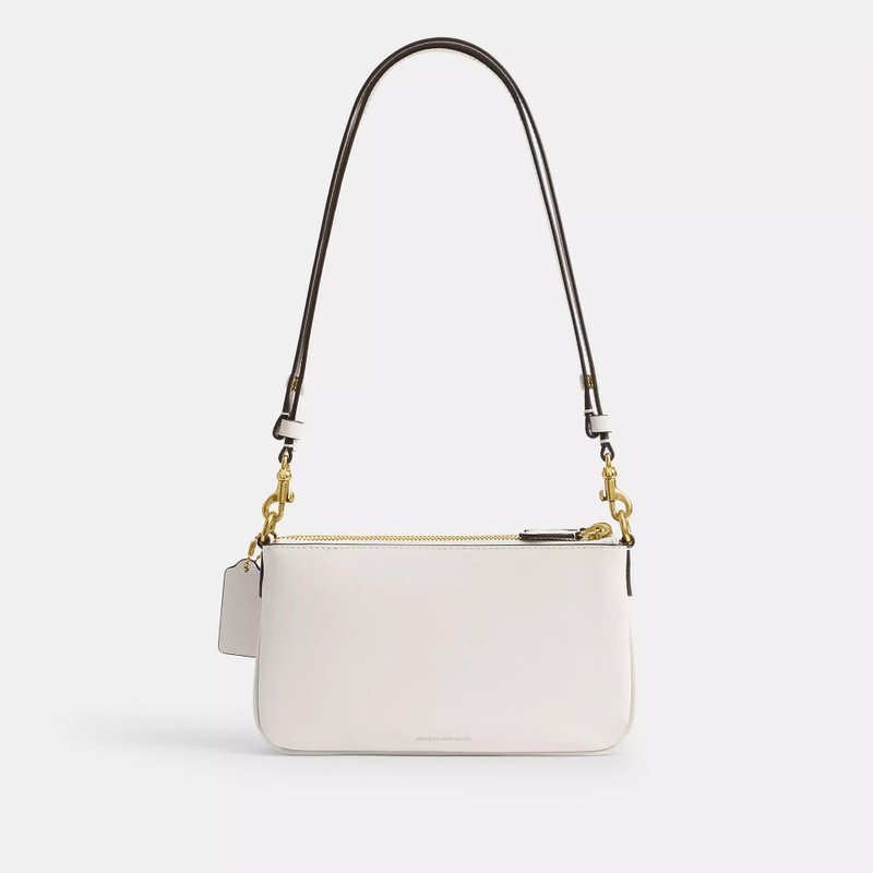 [極美品] COACH ハンプトンズペブルドキャリーオルhand bag Bolsa Coach Audrey Crossbody Off White Elegante com Design